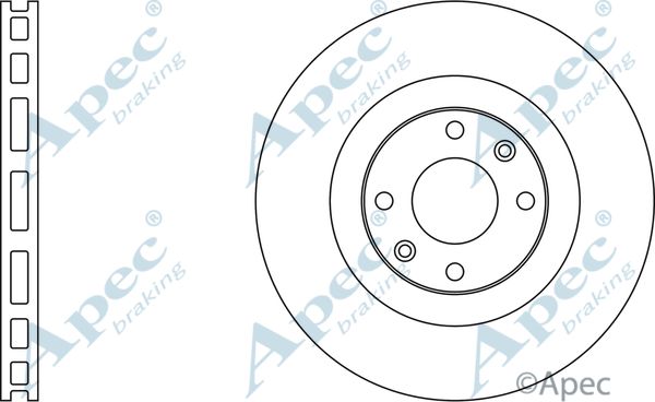 APEC BRAKING stabdžių diskas DSK970